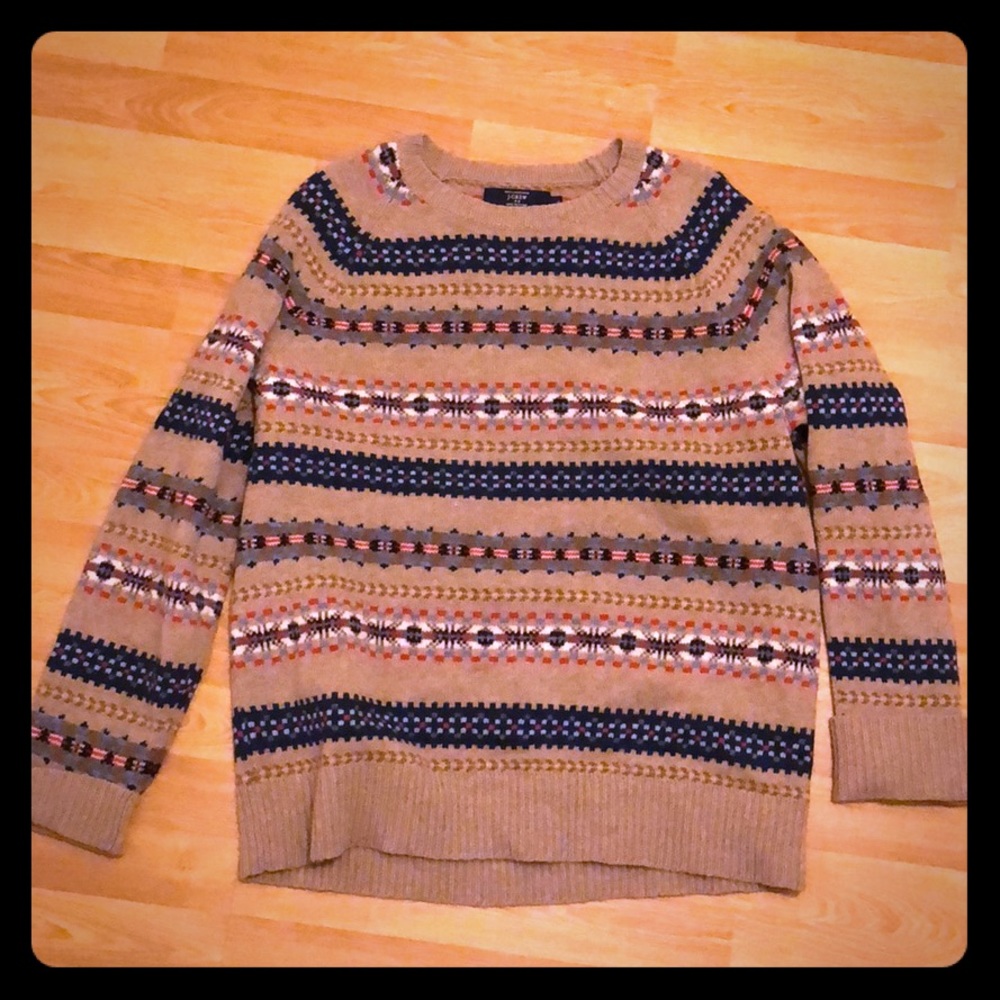 J.Crew men’s large fair isle sweater